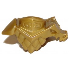 LEGO páncél vállvédő sárkány mintával (Ninjago), gyöngyház arany (36019)